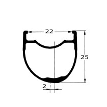 DUKE - World Runner 25 Rim - 700c 28 h
