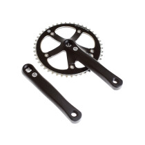 BLB - Track Crankset matt black 46 teeth