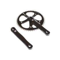 BLB - Track Crankset matt black 46 teeth
