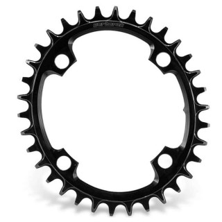 Garbaruk -  Melon Narrow-Wide MTB Chainring OVAL 4-Bolt - 104 mm BCD black 34 T