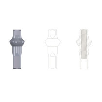 Sapim - Aluminium Polyax Double Square Nipple- 16mm /...