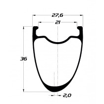 Duke - Baccara 36C - SLS2 - Carbon Felge für Felgenbremse