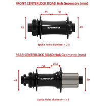 Erase - Road V.1 Vorderradnabe 12x100mm Steckachse - Centerlock