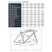 Pake - Rum Runner Frame - Silver Mercury 57 cm