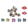 BLB - Single Chainring Bolts Kettenblattschrauben lila