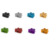 Garbaruk - Cainring Bolts Set M8 x 0.75 silver