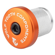 Wolf Tooth - Compression Plug Expander + Ahead Kappe mit integriertem 5 mm Spacer Topcap - 1 1/8" schwarz