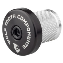 Wolf Tooth - Compression Plug Expander + Ahead Kappe mit integriertem 5 mm Spacer Topcap - 1 1/8" schwarz