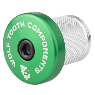 Wolf Tooth - Compression Plug Expander + Ahead Kappe mit integriertem 5 mm Spacer Topcap - 1 1/8 lila