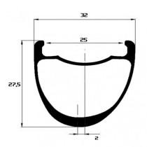 Duke - World Runner Carbon 38 R SLS2 Rim  - 700c