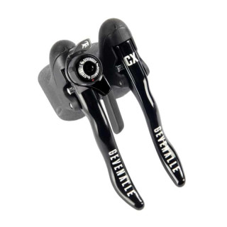 Gevenalle - CX Shifter Brake-/ Shiftlever Shimano Road compatible - 1 x11  black/grey Short Pull - For Road Brakes