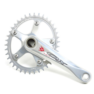 Sugino - OX2-SWN Crankset with Cycloid Chainring - SIlver