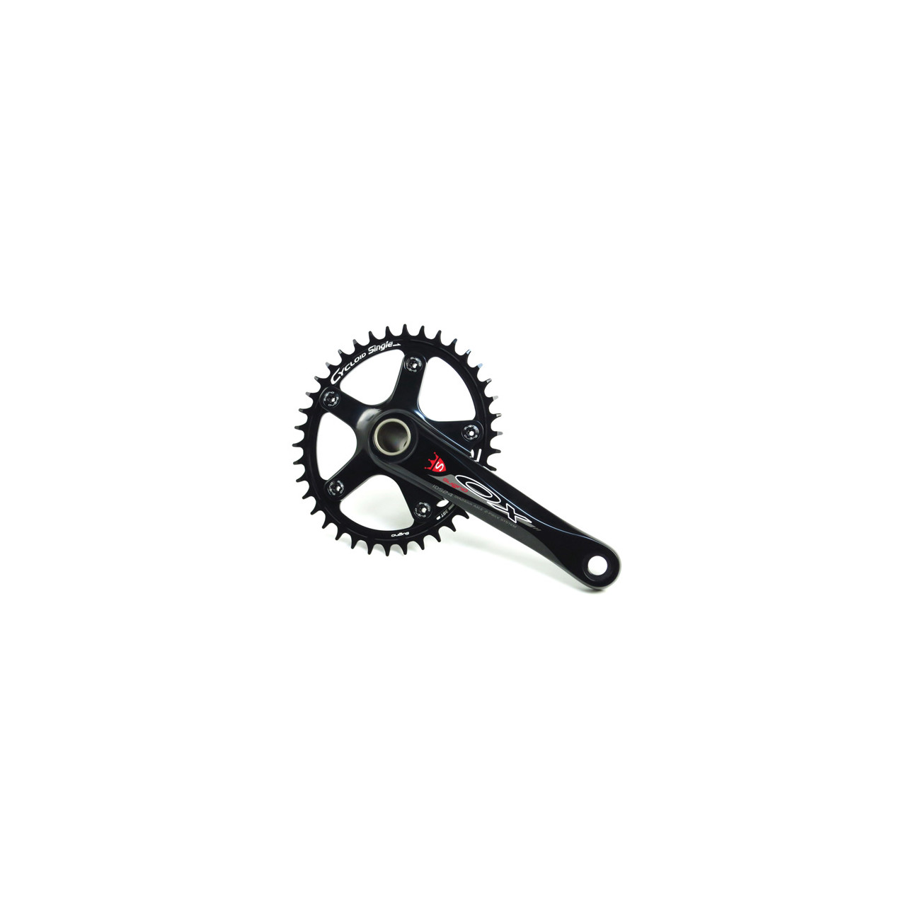 Eastern Bikes Factory Style 100% Chromoly BMX 8 Spline 170mm OEM Cranks - Black (180mm