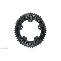 Absolute Black - Oval Sub-Compact Road/Gravel 2x Chainring 5x110 BCD - Outer Chainring
