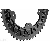 Absolute Black - Oval Sub-Compact Road/Gravel 2x Chainring 5x110 BCD - Outer Chainring
