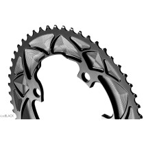 Absolute Black - Round Road  2x Chainring Shimano...