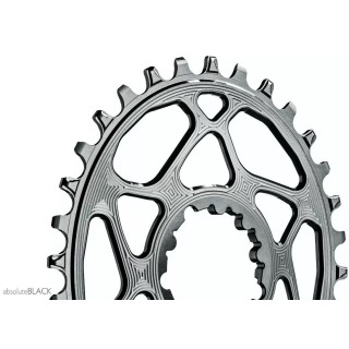 Absolute Black - Oval MTB Boost 1x Kettenblatt 3 mm Offset  SRAM Direct Mount (3-bolt) - Schwarz
