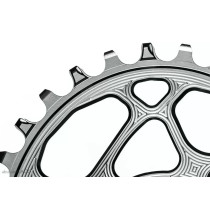 Absolute Black - Oval MTB Boost 1x Kettenblatt 3 mm Offset  SRAM Direct Mount (3-bolt) - Schwarz