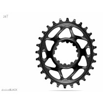 Absolute Black - Oval MTB Boost 1x Kettenblatt 3 mm Offset  SRAM Direct Mount (3-bolt) - Schwarz