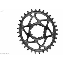 Absolute Black - Oval MTB Boost 1x Kettenblatt 3 mm Offset  SRAM Direct Mount (3-bolt) - Schwarz