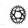 Absolute Black - Oval MTB Boost 1x Kettenblatt 3 mm Offset  SRAM Direct Mount (3-bolt) - Schwarz