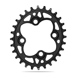 Absolute Black - Oval MTB 1x Chainring 64 BCD - Black