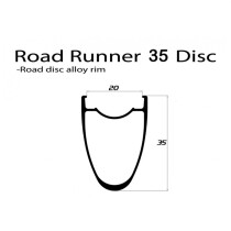 Duke - Road Runner 35 Disc Felge symmetrisch - 700c