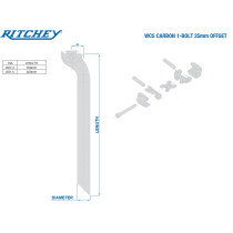 Ritchey - WCS Carbon 1-Bolt Sattelstütze - 25 mm Offset