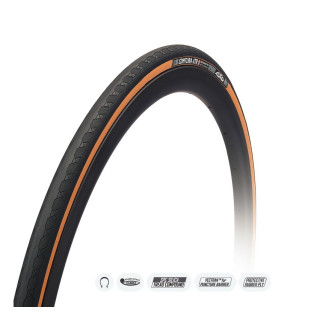 Tufo - Comtura 4 TR UST Tubeless Ready Faltreifen schwarz - brown - 700c