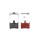 Hope - All Weather Compound (Red) Disc Brake Pads für RX SRAM - HBSP359