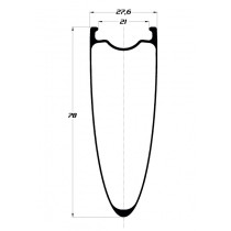 Duke - Baccara 78C - SLS2 - Carbon Rim for rim Brake
