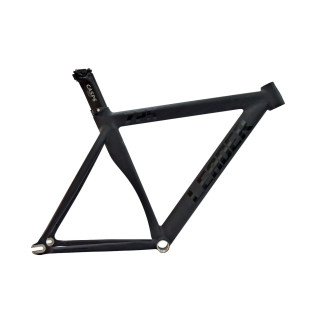 Leader Bikes - 725 Aluminium Track Rahmen - Matte Black