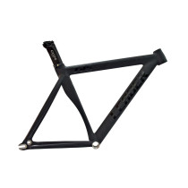 Leader Bikes - 725 Aluminium Track Rahmen - Matte Black