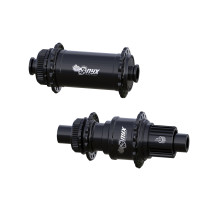 Onyx - Gravel / Road Hub Set - 12x100mm / 12x142mm - Centerlock 28H polish - black Shimano HG