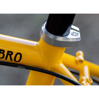 Brother Cycles - Oak Leaf Seat Clamp silver 30 mm