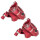 Growtac - Equal Disc Brakes - Flat Mount red