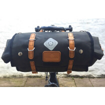 Carradice - Originals Lowsaddle Longflap Satteltasche - 15 Liter schwarz (weiße Straps)