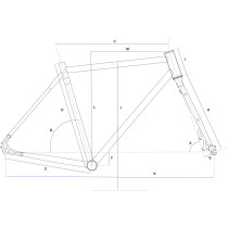 Veloci Cycle - Disko 80s  Rahmenset - Aquamarin