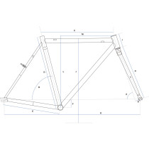 Veloci Cycle - OLD Street V 1.1 Rahmenset - Maxi Teal