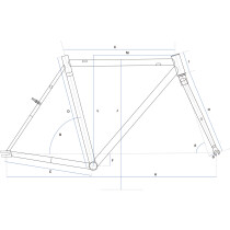 Veloci Cycle - OLD Street V 1.1  Frameset - Maxi Teal 54 cm