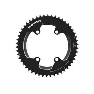 ROTOR - NoQ 2x Chainring 4-Arm 4x110 ROUND 11/12-speed - Outer Chainring