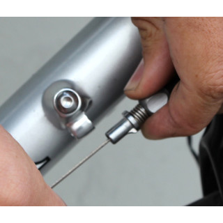 Cable stop barrel shop adjuster