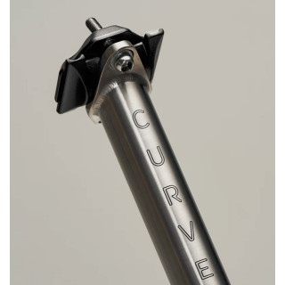 Curve Cycling - Titan Sattelstütze 0 mm Setback - 27,2 x 350 mm