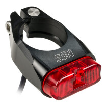 SON - Rear Light Saddle Clamp 31.8 mm - black anodized /...