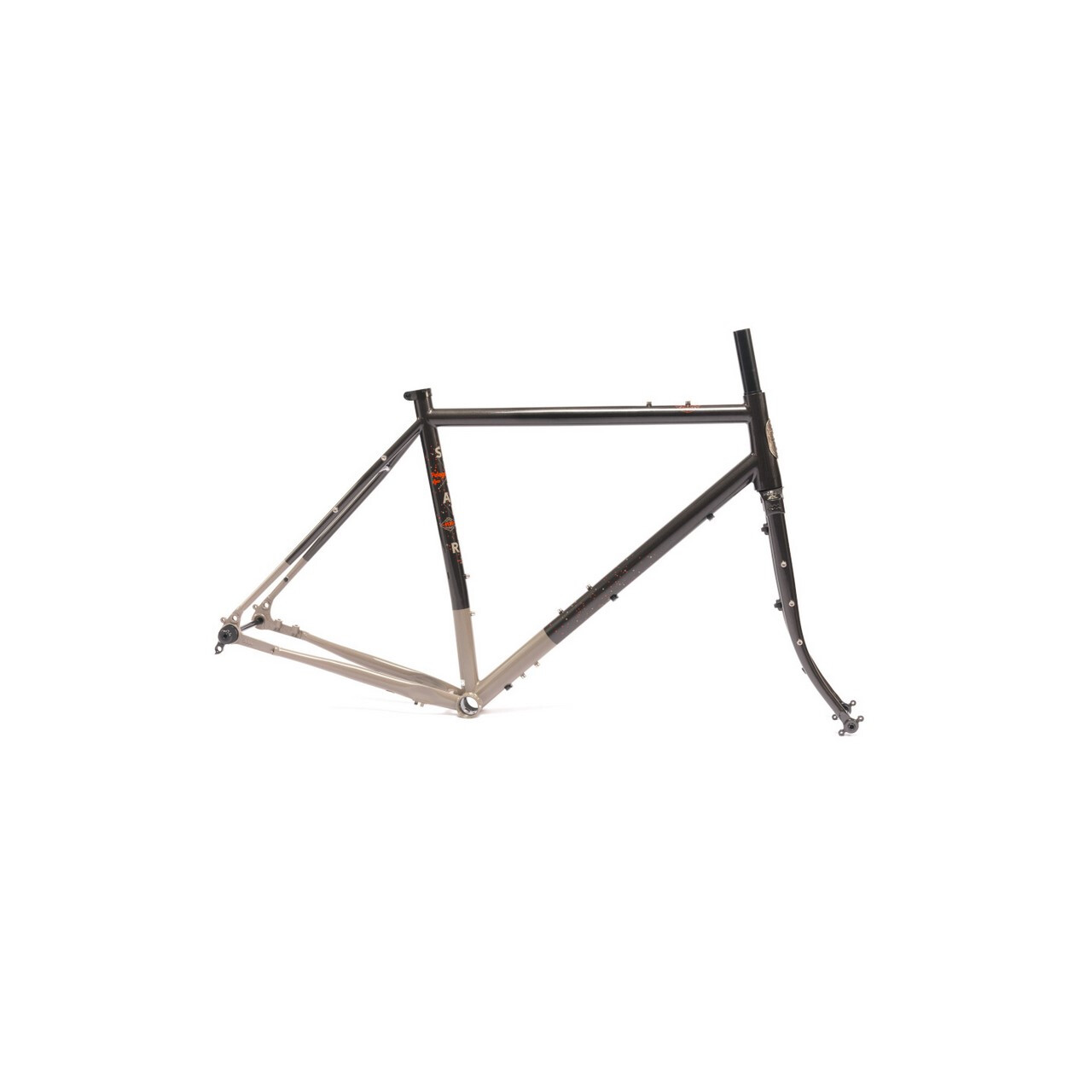 Cadre Et Fourche Vélo Route Vintage – Artisanal France Années 80 – Acier 56cm