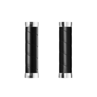 Brooks - Slender Leder Lenkergriffe - 130mm & 130mm schwarz