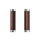 Brooks - Slender Leather Grips - 130mm & 130mm dark brown