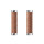 Brooks - Slender Leather Grips - 130mm & 130mm hoeny brown