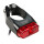 SON - Rear Light Saddle Clamp 30 mm - black anodized / Glass red (SON:69962)