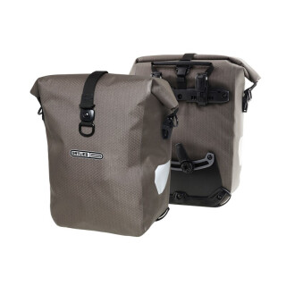 Ortlieb - Gravel-Pack Hinterradtaschen Quick-Lock 2.1 - 2 x 14,5 Liter (dark sand)